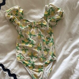 Janie and Jack Lemon Print Bodysuit